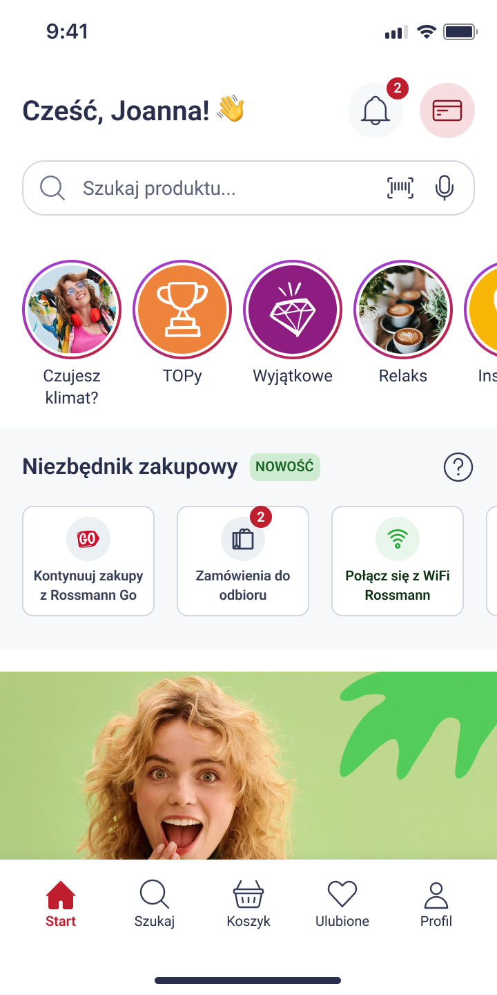 Rossmann selected screen